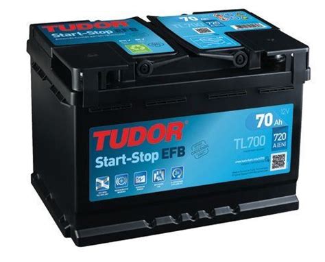 Tudor TL700 battery 12V 70Ah EFB 